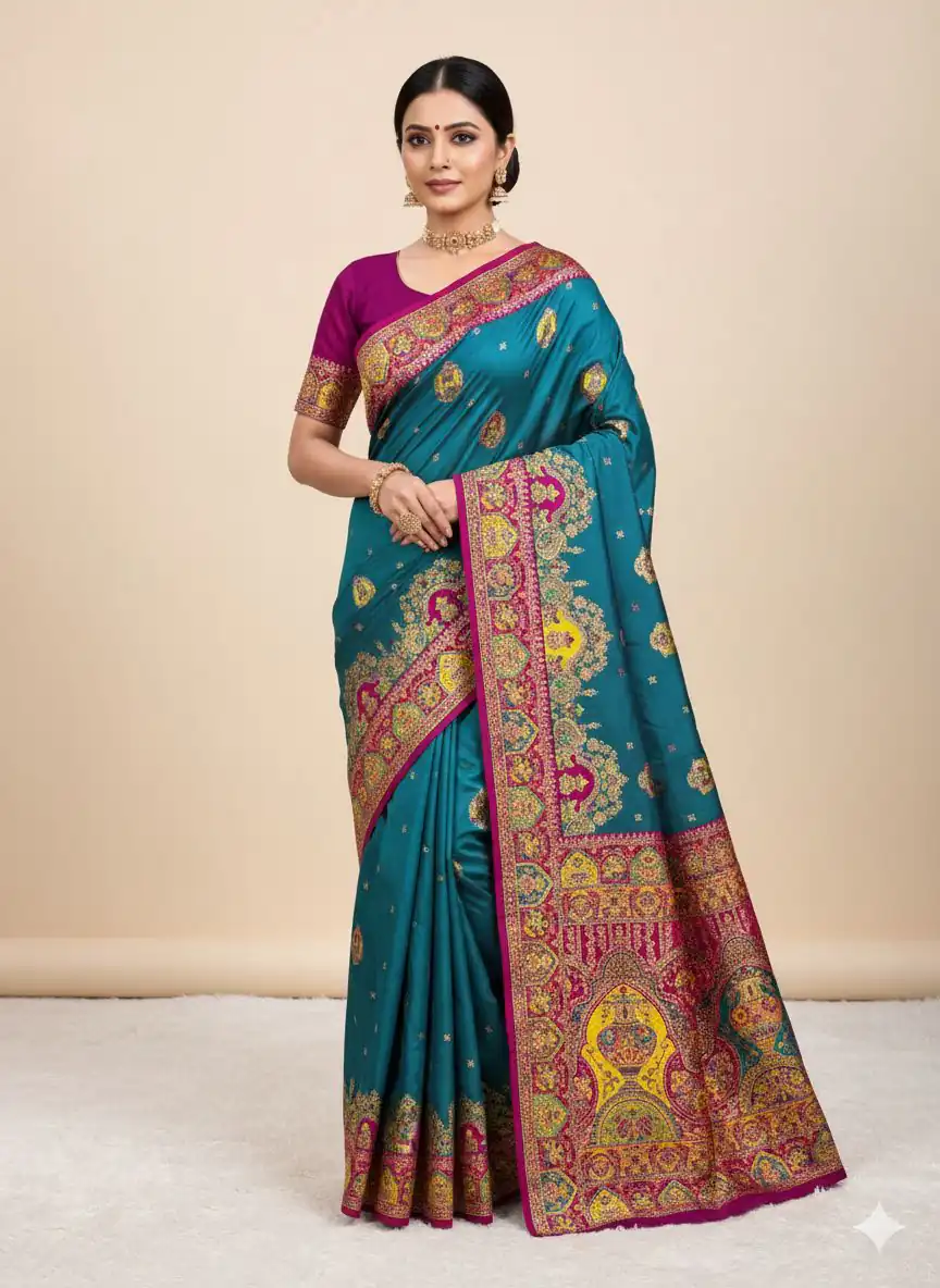 MB 56 Teal in Color Paithani Silk Lace Border & Lace Work Saree . Special Price ₹2399. Delivery 4-6 Working Days. Shop now. | Bollywood Sarees, Creative Sarees, Designer Sarees, Embroidered Sarees, Ethnic Saree, Modern Digital sarees, Party Wear Sarees, Sarees