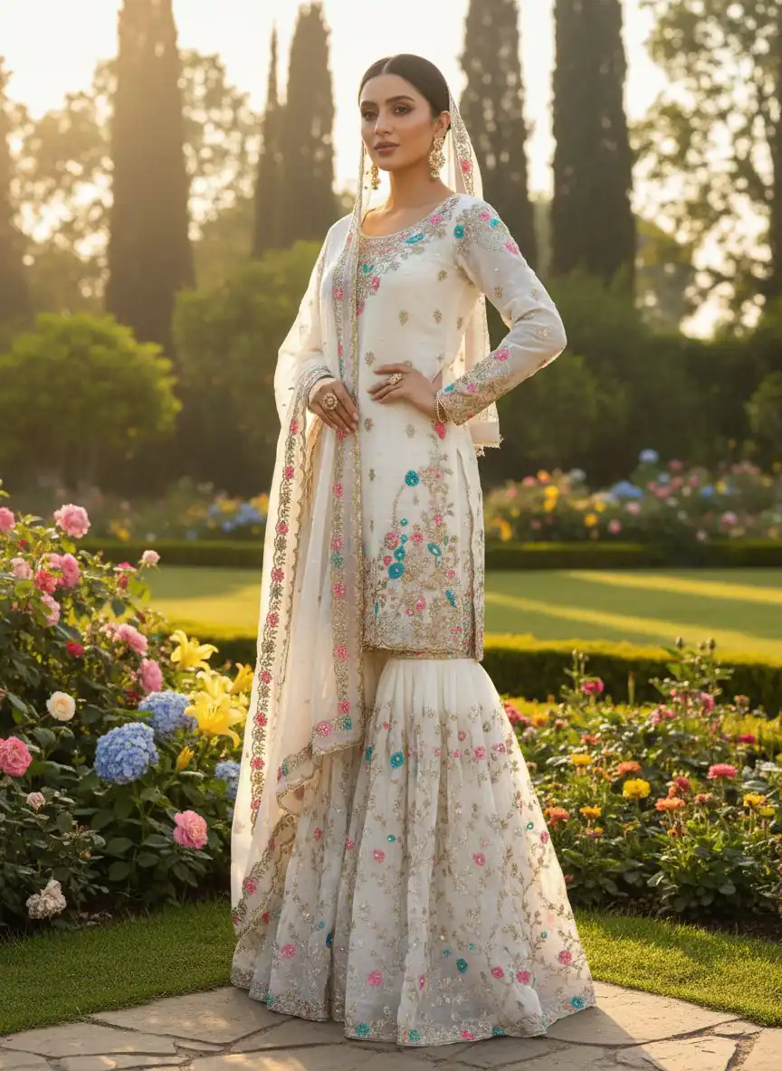 RTC 5956 White Organza Silk Salwar Suit Perfect for Wedding, Party, Mehendi, Lohri, Housewarming – . Special Price ₹3049. Delivery 4-6 Working Days. | Jump Suits, Straight Suits, Tops & Bottoms, Track Suits, Trendy Wear, Casual Suits, Creative suits, Designer Suits, Palazzo Suits, Party Wear Suits, Patiala Suits, Salwar suit