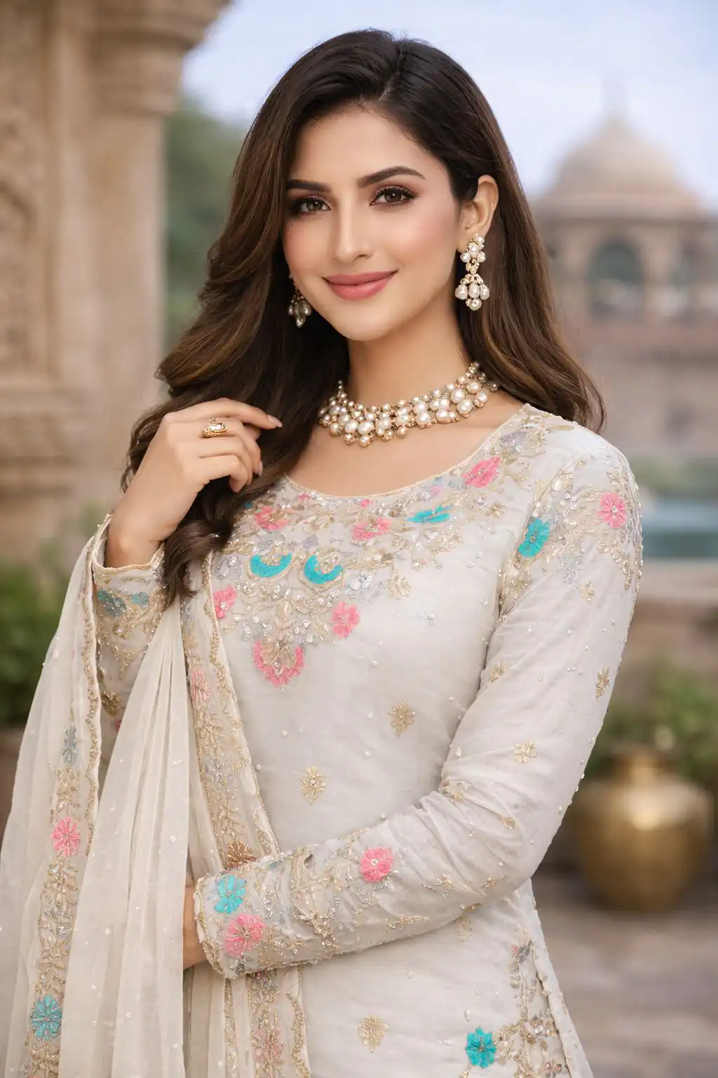 RTC 5956 White Organza Silk Salwar Suit Perfect for Wedding, Party, Mehendi, Lohri, Housewarming – . Special Price ₹3049. Delivery 4-6 Working Days. | Jump Suits, Straight Suits, Tops & Bottoms, Track Suits, Trendy Wear, Casual Suits, Creative suits, Designer Suits, Palazzo Suits, Party Wear Suits, Patiala Suits, Salwar suit