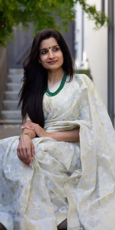 KPR 222 White in Color Soft Lichi Silk. Designer Work Saree Available at ₹1399 only. Delivery 4-6 Working Days. Shop now. | Bollywood Sarees, Creative Sarees, Designer Sarees, Embroidered Sarees, Ethnic Saree, Modern Digital sarees, Party Wear Sarees, Sarees