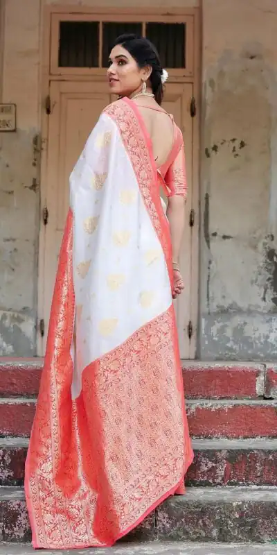 KPR 126 White in Red Soft Lichi Silk Designer Work Saree . Wedding, Party, Festive, Events, Affordable Price ₹1499. Delivery 4-6 Working Days. Shop now. | Bollywood Sarees, Creative Sarees, Designer Sarees, Embroidered Sarees, Ethnic Saree, Modern Digital sarees, Party Wear Sarees, Sarees