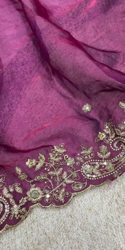 BT 3151 Wine Fandy Satin Silk Saree with Sequins Work & Embroidery Work. Get it for ₹1949. Delivery 4-6 Working Days. Shop now. | Bollywood Sarees, Creative Sarees, Designer Sarees, Embroidered Sarees, Ethnic Saree, Modern Digital sarees, Party Wear Sarees, Sarees