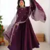 SSR 5006 Wine Fandy Silk Gown Perfect for Wedding, Party, Pongal, Traditional Day, Baby Shower – . Get it for ₹1999. Delivery 4-6 Working Days. Shop | Bollywood Gowns, Creative Gowns, Designer Gowns, Embroidered Gowns, Gowns, Party Wear Gowns