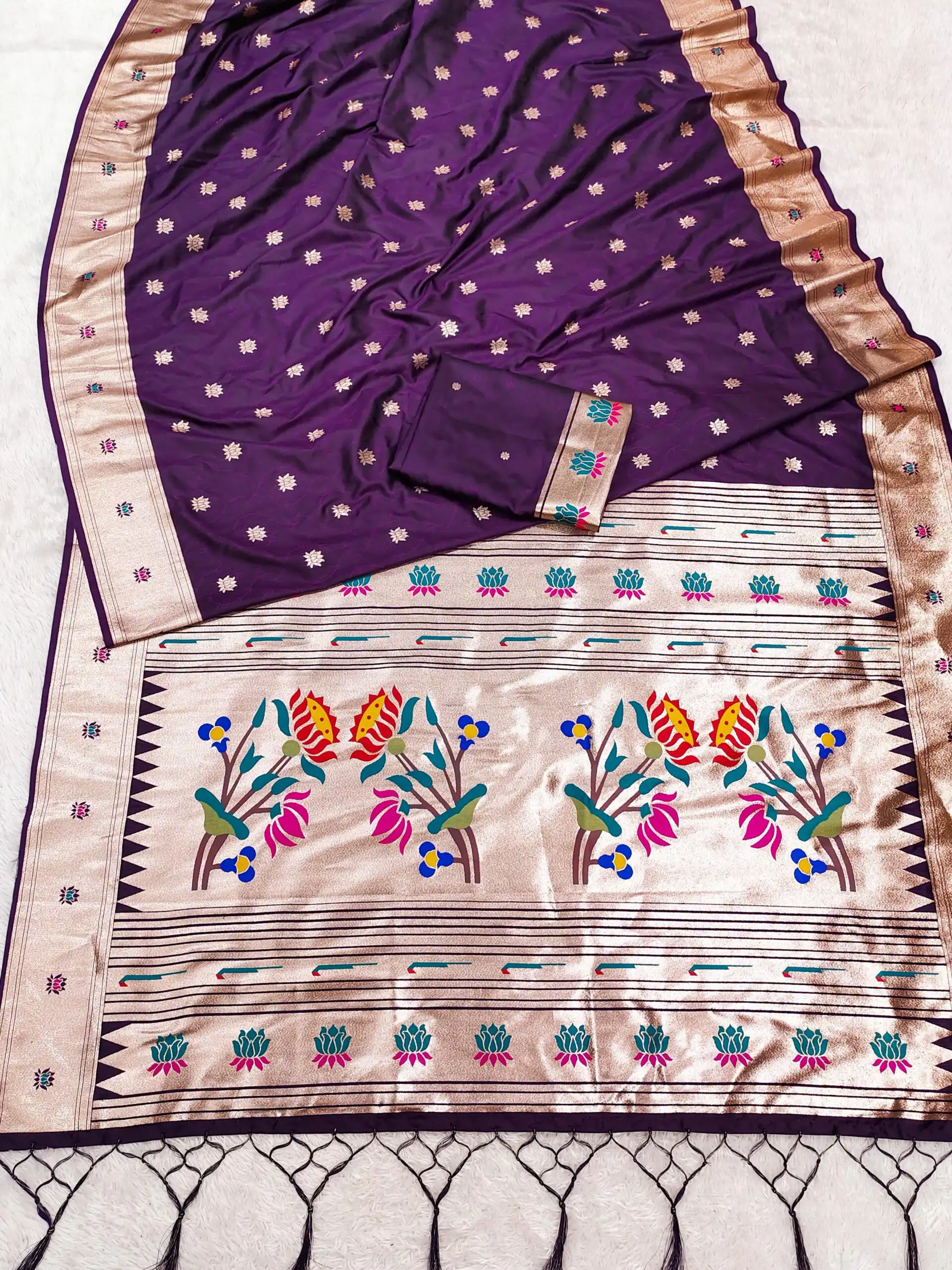 MB 2 Wine Color Paithani Silk Saree with Lace Work & Zari Work. Introductory Price ₹2049. Delivery 4-6 Working Days. Shop now. | Bollywood Sarees, Creative Sarees, Designer Sarees, Embroidered Sarees, Ethnic Saree, Modern Digital sarees, Party Wear Sarees, Sarees