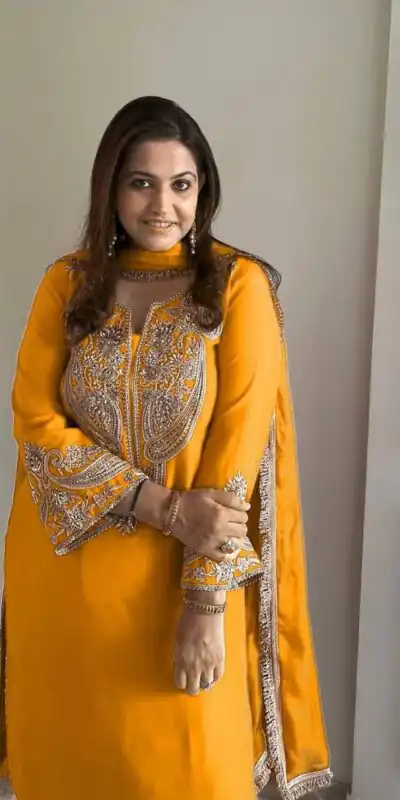 ZSR 3097 Yellow Pure Chinnon Silk With Embroidery Sequence Work With Full Sleeve Salwar Suit Wedding, Party, Festive, Events Exclusive Offer ₹1899. D | Jump Suits, Tops & Bottoms, Track Suits, Trendy Wear, Casual Suits, Creative suits, Designer Suits, Palazzo Suits, Party Wear Suits, Patiala Suits, Salwar suit, Straight Suits