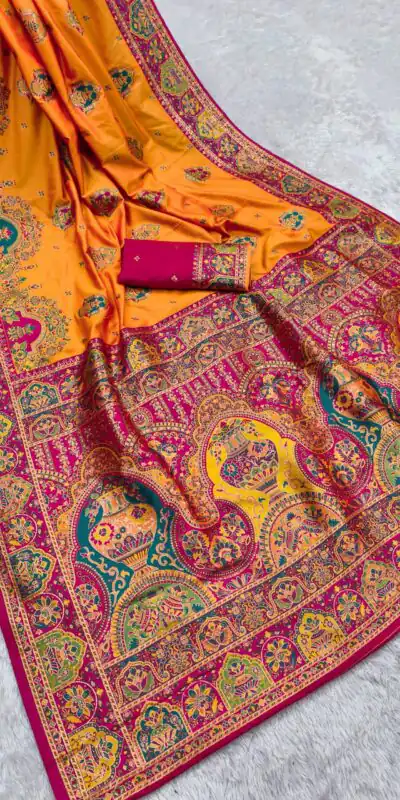 MB 56 Yellow in Color Paithani Silk Lace Border & Lace Work Saree . Special Price ₹2399. Delivery 4-6 Working Days. Shop now. | Bollywood Sarees, Creative Sarees, Designer Sarees, Embroidered Sarees, Ethnic Saree, Modern Digital sarees, Party Wear Sarees, Sarees