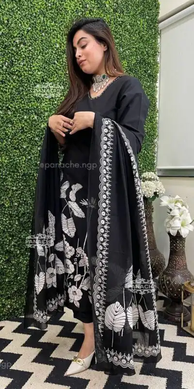 DC 101 Black Georgette Salwar Suit Perfect for Wedding, Party, Traditional Day, Durga Puja, Reception – . Now at just ₹1649. Delivery 4-6 Working D | Jump Suits, Straight Suits, Casual Suits, Creative suits, Designer Suits, Palazzo Suits, Party Wear Suits, Patiala Suits, Salwar suit
