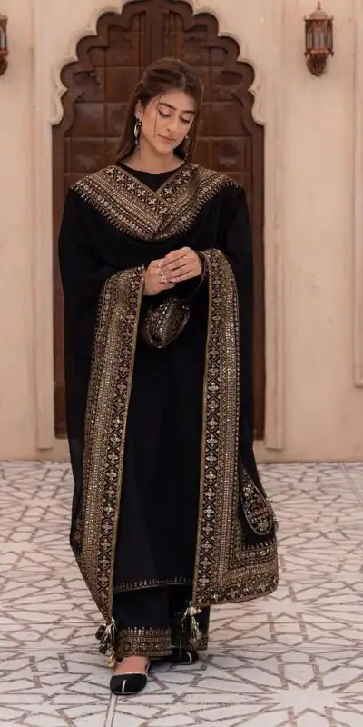 VLM 319 Black Natural Crep Silk Salwar Suit Perfect for Wedding, Party, Holi, Ganesh Chaturthi, Reception – . Special Price ₹2099. Delivery 4-6 Workin | Jump Suits, Straight Suits, Casual Suits, Creative suits, Designer Suits, Palazzo Suits, Party Wear Suits, Patiala Suits, Salwar suit