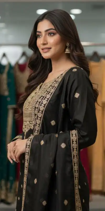 LG 2056 Black Organza Salwar Suit with Embroidery Work. Wedding, Party, Festive, Events Festive Deal ₹2099. Delivery 4-6 Working Days. Shop now. | Jump Suits, Straight Suits, Casual Suits, Creative suits, Designer Suits, Palazzo Suits, Party Wear Suits, Patiala Suits, Salwar suit
