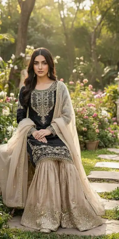 SR 1694 Black Organza Silk Salwar Suit with Embroidery Work & Lace Work. Exclusive Offer ₹1999. Delivery 4-6 Working Days. Shop now. | Jump Suits, Straight Suits, Casual Suits, Creative suits, Designer Suits, Palazzo Suits, Party Wear Suits, Patiala Suits, Salwar suit