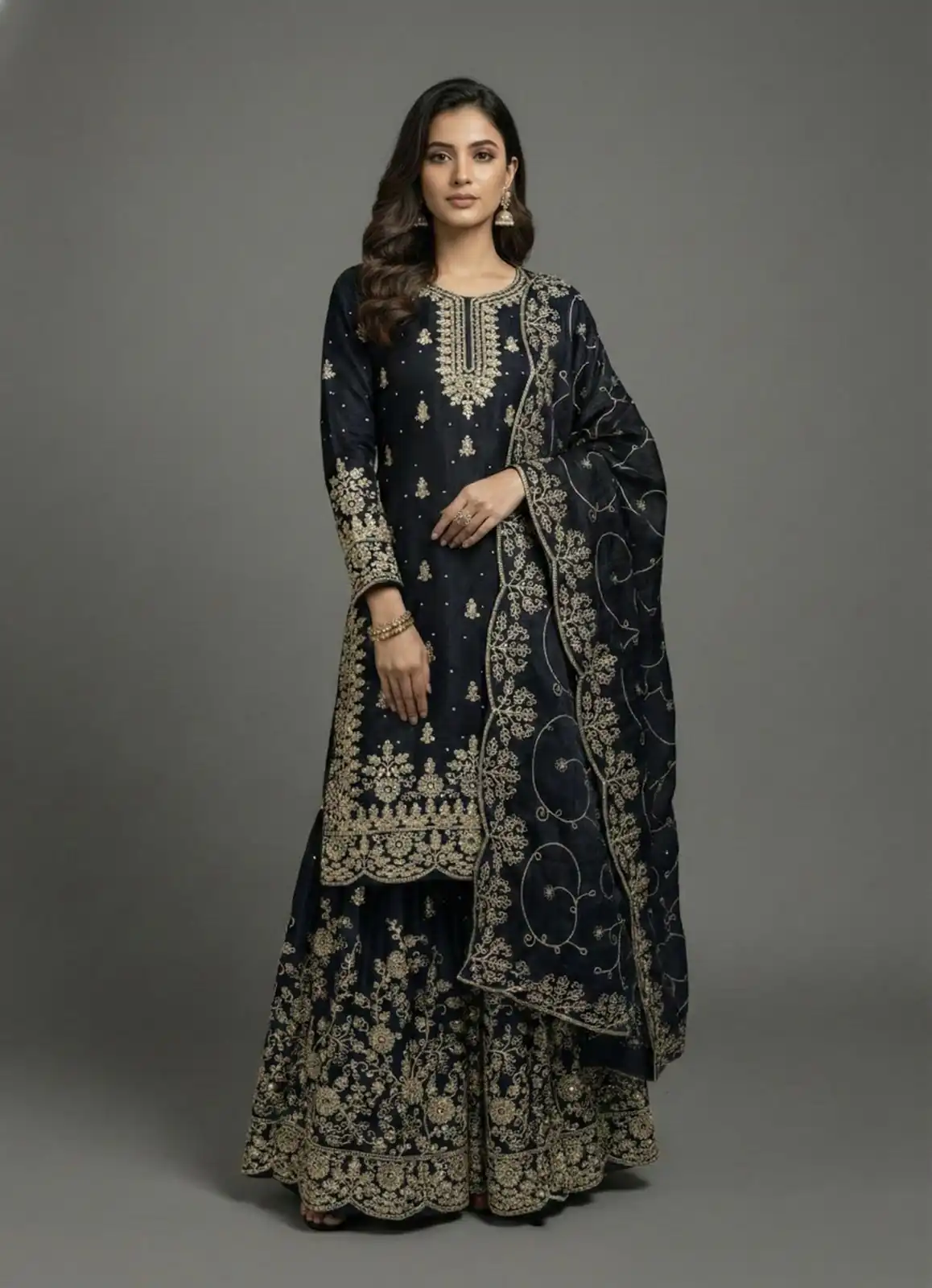 SRK 5319 Black in Organza Silk Embroidery Work & Lace Work Salwar Suit . Now at just ₹2549. Delivery 4-6 Working Days. Shop now. | Jump Suits, Straight Suits, Casual Suits, Creative suits, Designer Suits, Palazzo Suits, Party Wear Suits, Patiala Suits, Salwar suit