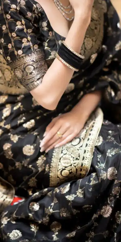 KPR 208 Black in Color Soft Lichi Silk Designer Work Saree . Available at ₹1399 only. Delivery 4-6 Working Days. Shop now. | Bollywood Sarees, Creative Sarees, Designer Sarees, Embroidered Sarees, Ethnic Saree, Modern Digital sarees, Party Wear Sarees, Sarees