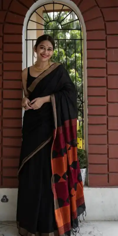KPR 209 Black Soft Lilan Slab Saree with Lace Border & Lace Work. Now at just ₹1449. Delivery 4-6 Working Days. Shop now. | Bollywood Sarees, Creative Sarees, Designer Sarees, Embroidered Sarees, Ethnic Saree, Modern Digital sarees, Party Wear Sarees, Sarees