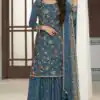 FC AVANTI 66301 Blue Chinon Salwar Suit Perfect for Wedding, Party, Traditional Day, Durga Puja, Makar Sankranti – . Get it for ₹3049. Delivery 4-6 Wor | Jump Suits, Straight Suits, Casual Suits, Creative suits, Designer Suits, Palazzo Suits, Party Wear Suits, Patiala Suits, Salwar suit