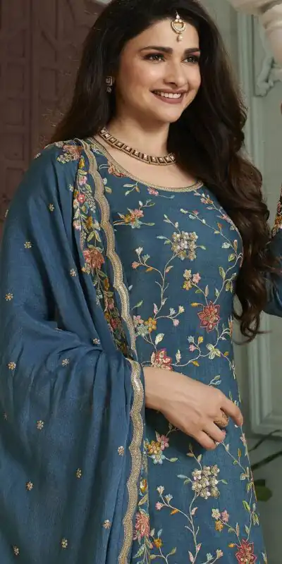 FC AVANTI 66301 Blue Chinon Salwar Suit Perfect for Wedding, Party, Traditional Day, Durga Puja, Makar Sankranti – . Get it for ₹3049. Delivery 4-6 Wor | Jump Suits, Straight Suits, Casual Suits, Creative suits, Designer Suits, Palazzo Suits, Party Wear Suits, Patiala Suits, Salwar suit