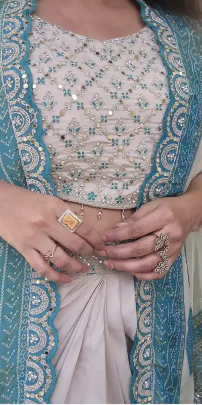 BB 53 Blue Crap Silk Dhoti Suit. Perfect for Wedding, Party, Anniversary, Holi, Temple Visit – Available at ₹2599 only. Delivery 4-6 Working Days. | Jump Suits, Straight Suits, Casual Suits, Creative suits, Designer Suits, Palazzo Suits, Party Wear Suits, Patiala Suits, Salwar suit