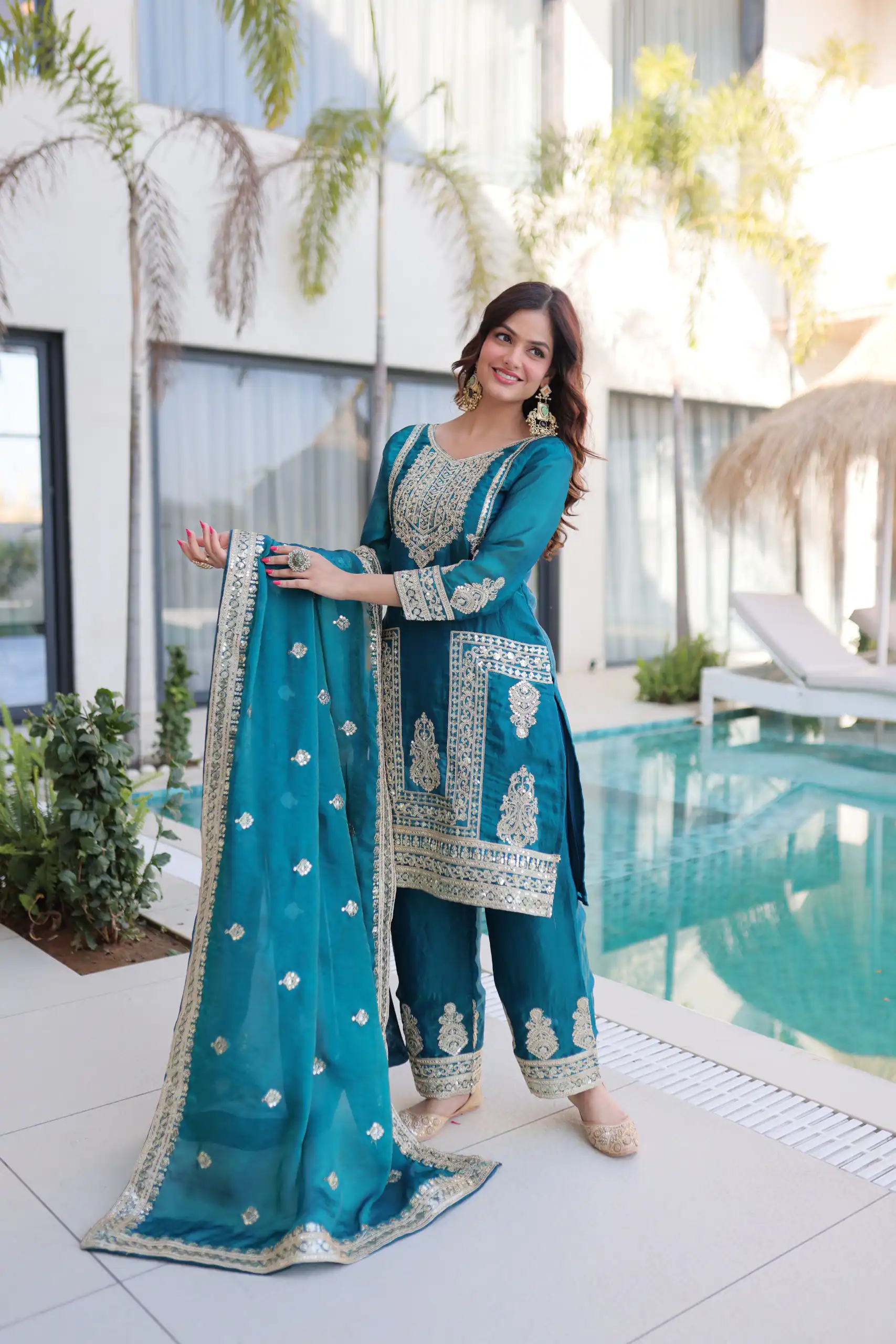 KA 1232 Blue Fendi Silk Salwar Suit Red with Embroidery Work & Sequins Work. Affordable Price ₹2499. Delivery 4-6 Working Days. Shop now. | Jump Suits, Straight Suits, Casual Suits, Creative suits, Designer Suits, Palazzo Suits, Party Wear Suits, Patiala Suits, Salwar suit