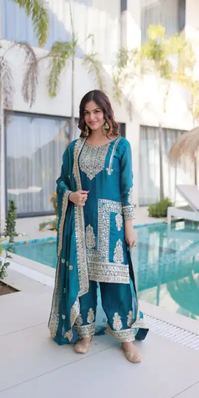KA 1232 Blue Fendi Silk Salwar Suit Red with Embroidery Work & Sequins Work. Affordable Price ₹2499. Delivery 4-6 Working Days. Shop now. | Jump Suits, Straight Suits, Casual Suits, Creative suits, Designer Suits, Palazzo Suits, Party Wear Suits, Patiala Suits, Salwar suit