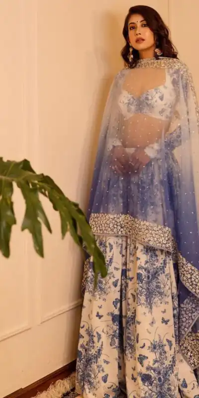 KT 273 Blue Georgette Lehenga Choli with Thread Embroidery & Embroidery Work. Affordable Price ₹1924. Delivery 4-6 Working Days. Shop now. | Bollywood Lehenga, Creative Lehenga, Designer Lehenga, Embroidered Lehenga, Lehenga, Party Wear Lehenga