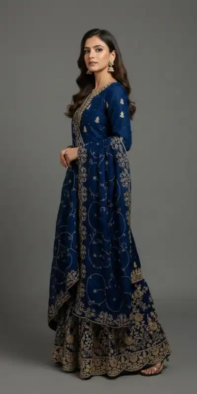 SRK 5319 Blue in Organza Silk Embroidery Work & Lace Work Salwar Suit . Now at just ₹2549. Delivery 4-6 Working Days. Shop now. | Jump Suits, Straight Suits, Casual Suits, Creative suits, Designer Suits, Palazzo Suits, Party Wear Suits, Patiala Suits, Salwar suit