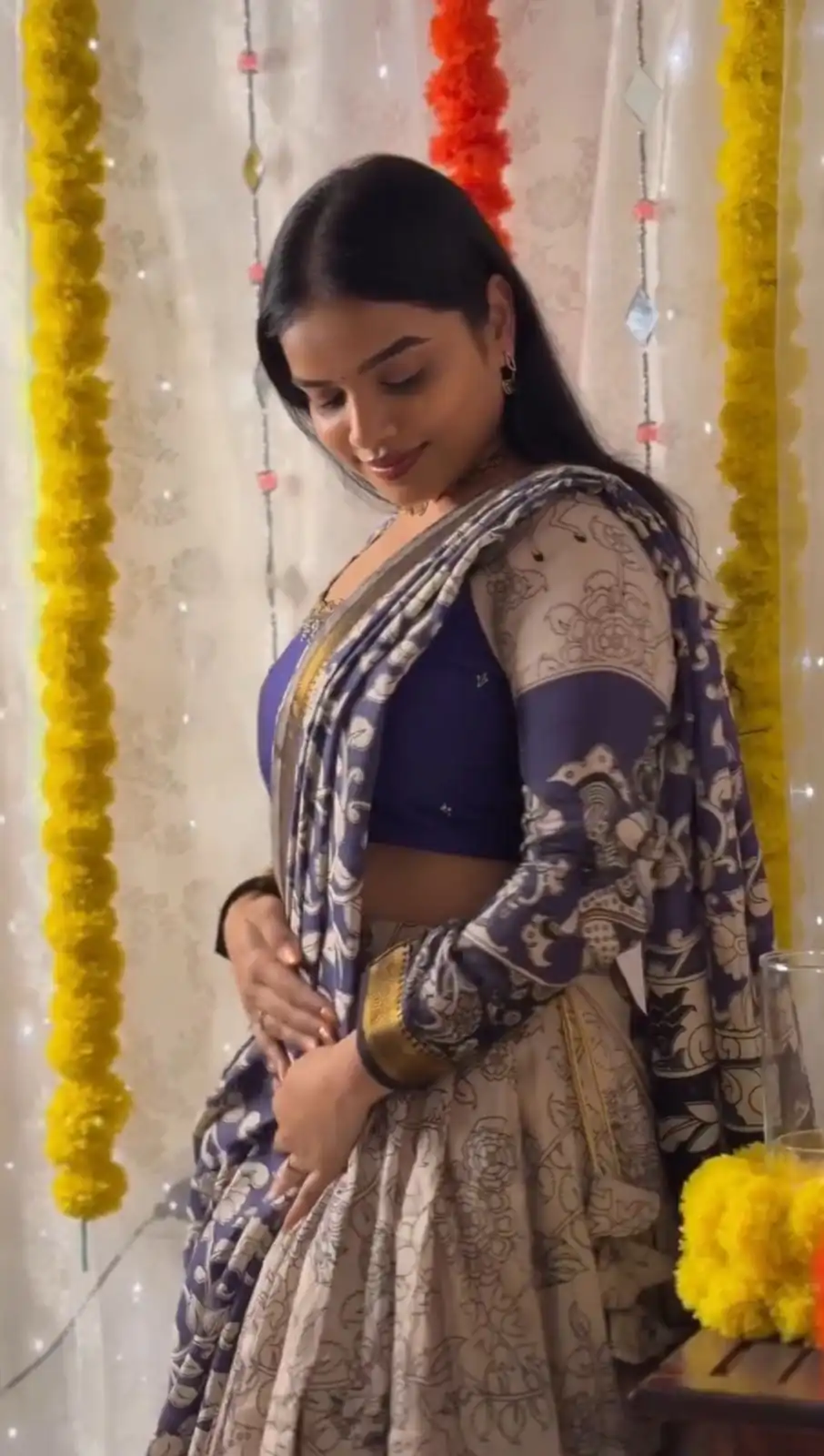 PC 562 Blue in Rion Cotton Kalamkari Print Lehenga Choli . Wedding, Party, Festive, Events, Now at just ₹2149. Delivery 4-6 Working Days. Shop now. | Bollywood Lehenga, Creative Lehenga, Designer Lehenga, Embroidered Lehenga, Lehenga, Party Wear Lehenga