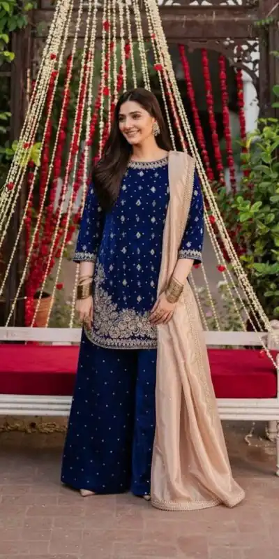 KF 1707 Blue with Embroidery Work & Lace Work Viscose Velvet Salwar Suit . Introductory Price ₹2399. Delivery 4-6 Working Days. Shop now. | Jump Suits, Straight Suits, Casual Suits, Creative suits, Designer Suits, Palazzo Suits, Party Wear Suits, Patiala Suits, Salwar suit