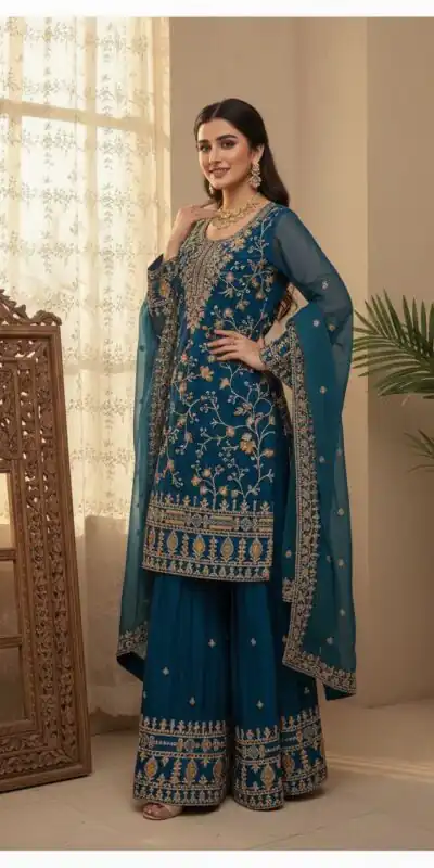 BE 447 Blue Color Zimmy Choo Salwar Suit with Embroidery Work. Online Get it for ₹2399. Delivery 4-6 Working Days. Shop now. | Jump Suits, Straight Suits, Casual Suits, Creative suits, Designer Suits, Palazzo Suits, Party Wear Suits, Patiala Suits, Salwar suit