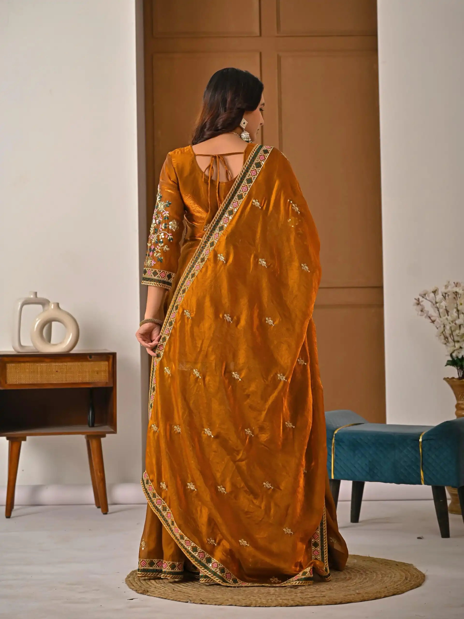 ND 5056 Brown Fandy Silk Salwar Suit with Embroidery Work. Wedding, Party, Festive, Events Now at just ₹2649. Delivery 4-6 Working Days. Shop now. | Jump Suits, Straight Suits, Casual Suits, Creative suits, Designer Suits, Palazzo Suits, Party Wear Suits, Patiala Suits, Salwar suit