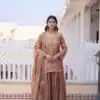 KA 1229 Brown Fendi Crush Salwar Suit Perfect for Wedding, Party, Onam, Temple Visit, Traditional Day – . Best Price ₹2399. Delivery 4-6 Working Days. | Jump Suits, Straight Suits, Casual Suits, Creative suits, Designer Suits, Palazzo Suits, Party Wear Suits, Patiala Suits, Salwar suit