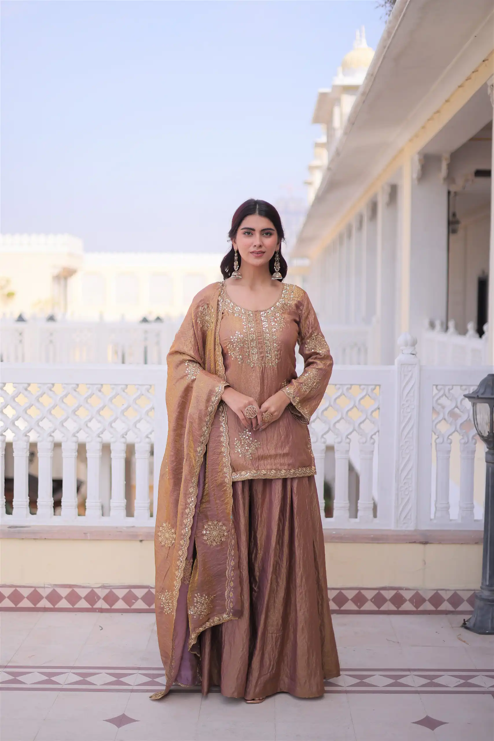 KA 1229 Brown Fendi Crush Salwar Suit Perfect for Wedding, Party, Onam, Temple Visit, Traditional Day – . Best Price ₹2399. Delivery 4-6 Working Days. | Jump Suits, Straight Suits, Casual Suits, Creative suits, Designer Suits, Palazzo Suits, Party Wear Suits, Patiala Suits, Salwar suit
