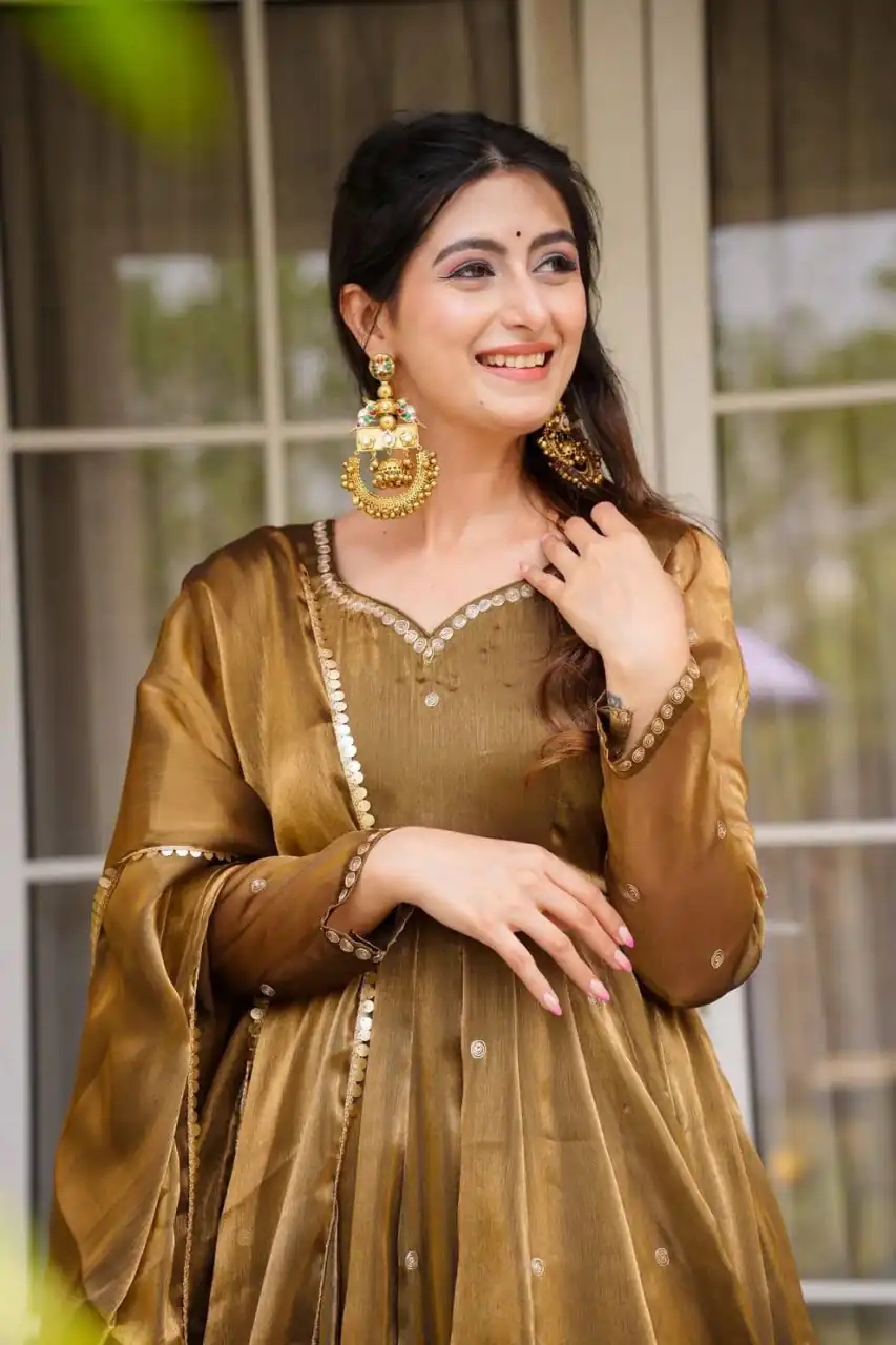 RTC 5897 Brown in Organza Silk Lace Border & Lace Work Salwar Suit . Grab it for ₹2099. Delivery 4-6 Working Days. Shop now. | Jump Suits, Straight Suits, Tops & Bottoms, Track Suits, Trendy Wear, Casual Suits, Creative suits, Designer Suits, Palazzo Suits, Party Wear Suits, Patiala Suits, Salwar suit