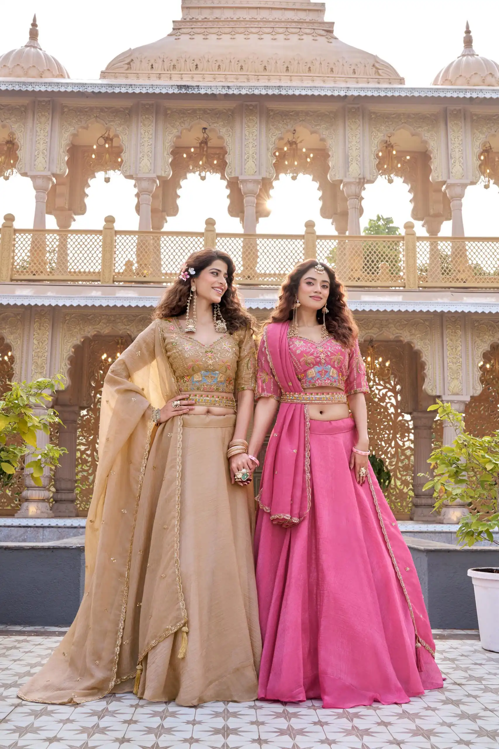 Ram 160 Chiku Color Crunchy Lehenga Choli with Embroidery Work. Online Festive Deal ₹3199. Delivery 4-6 Working Days. Shop now. | Bollywood Lehenga, Creative Lehenga, Designer Lehenga, Embroidered Lehenga, Lehenga, Party Wear Lehenga