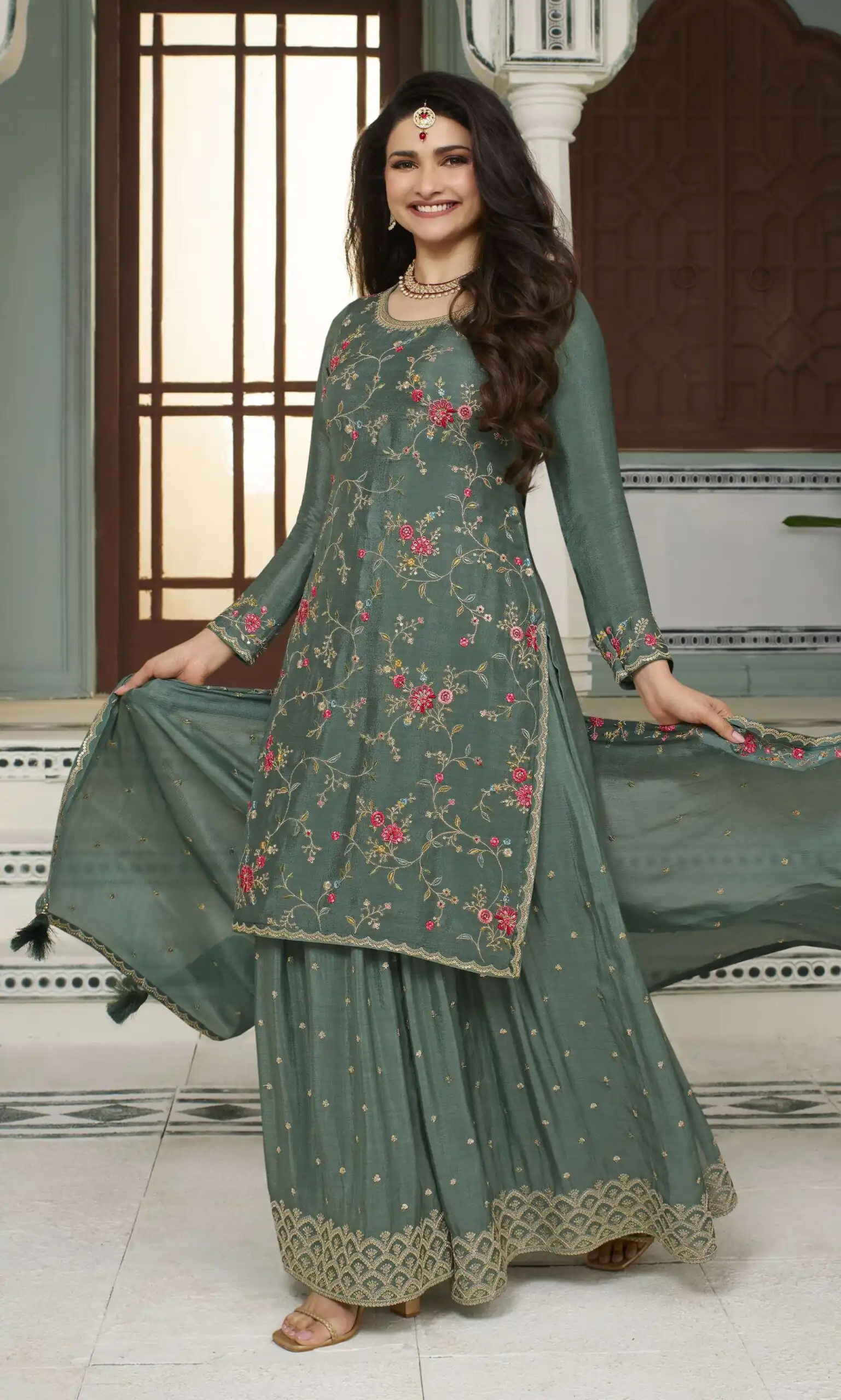 FC AVANTI 66301 Green Chinon Salwar Suit Perfect for Wedding, Party, Traditional Day, Durga Puja, Makar Sankranti – . Get it for ₹3049. Delivery 4-6 Wor | Jump Suits, Straight Suits, Casual Suits, Creative suits, Designer Suits, Palazzo Suits, Party Wear Suits, Patiala Suits, Salwar suit