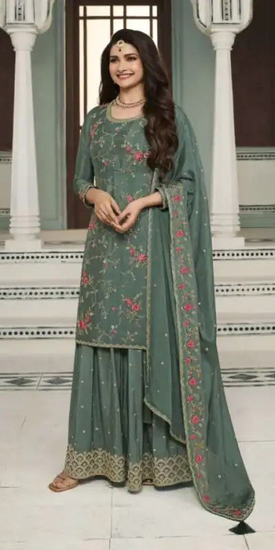 FC AVANTI 66301 Green Chinon Salwar Suit Perfect for Wedding, Party, Traditional Day, Durga Puja, Makar Sankranti – . Get it for ₹3049. Delivery 4-6 Wor | Jump Suits, Straight Suits, Casual Suits, Creative suits, Designer Suits, Palazzo Suits, Party Wear Suits, Patiala Suits, Salwar suit