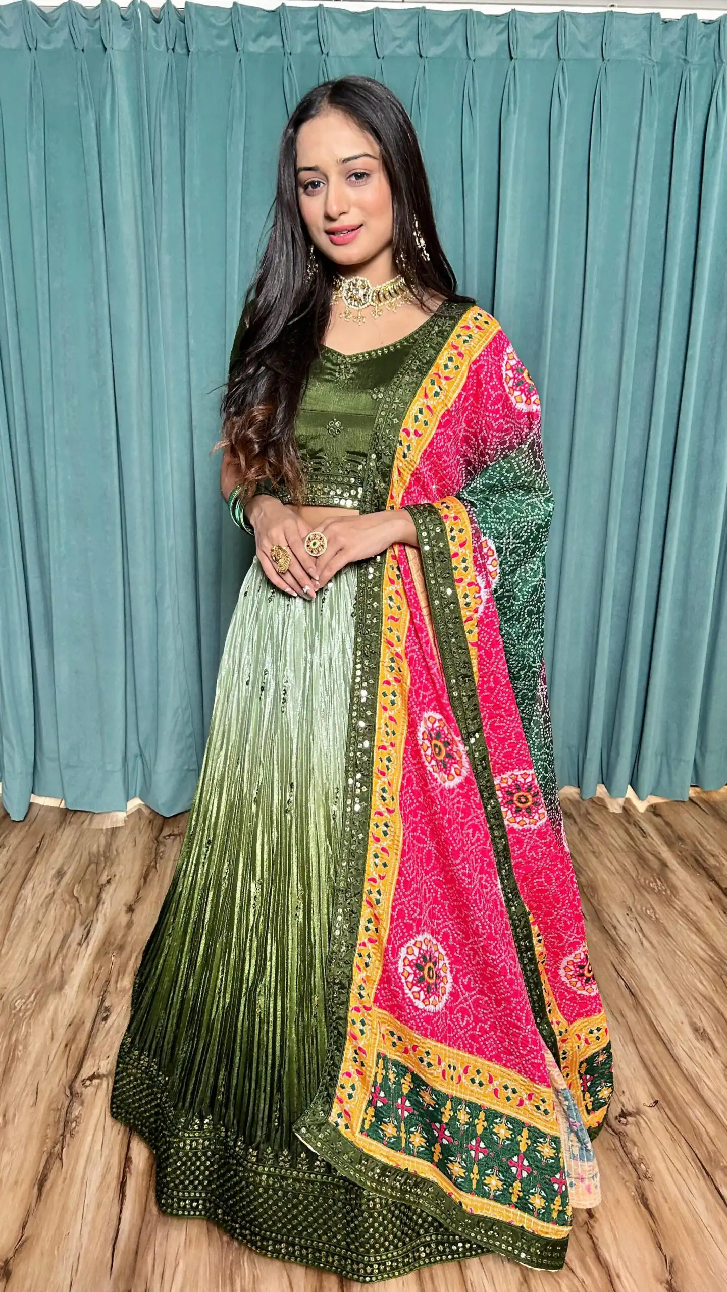 FB H60 Green Color Chinon Silk Sequins Work Lehenga Choli . Introductory Price ₹3649. Delivery 4-6 Working Days. Shop now. | Bollywood Lehenga, Creative Lehenga, Designer Lehenga, Embroidered Lehenga, Lehenga, Party Wear Lehenga