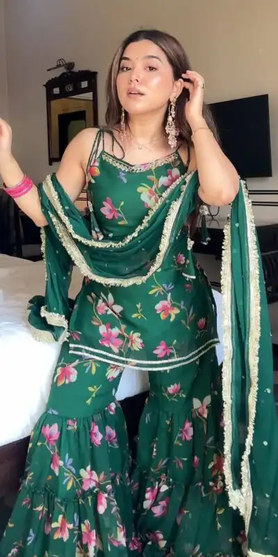 KD 1562 Green Faux Georgette Salwar Suit Perfect for Wedding, Party, Ethnic Day, Traditional Day, Family Gatherings – . Exclusive Offer ₹2099. Deliver | Jump Suits, Straight Suits, Casual Suits, Creative suits, Designer Suits, Palazzo Suits, Party Wear Suits, Patiala Suits, Salwar suit