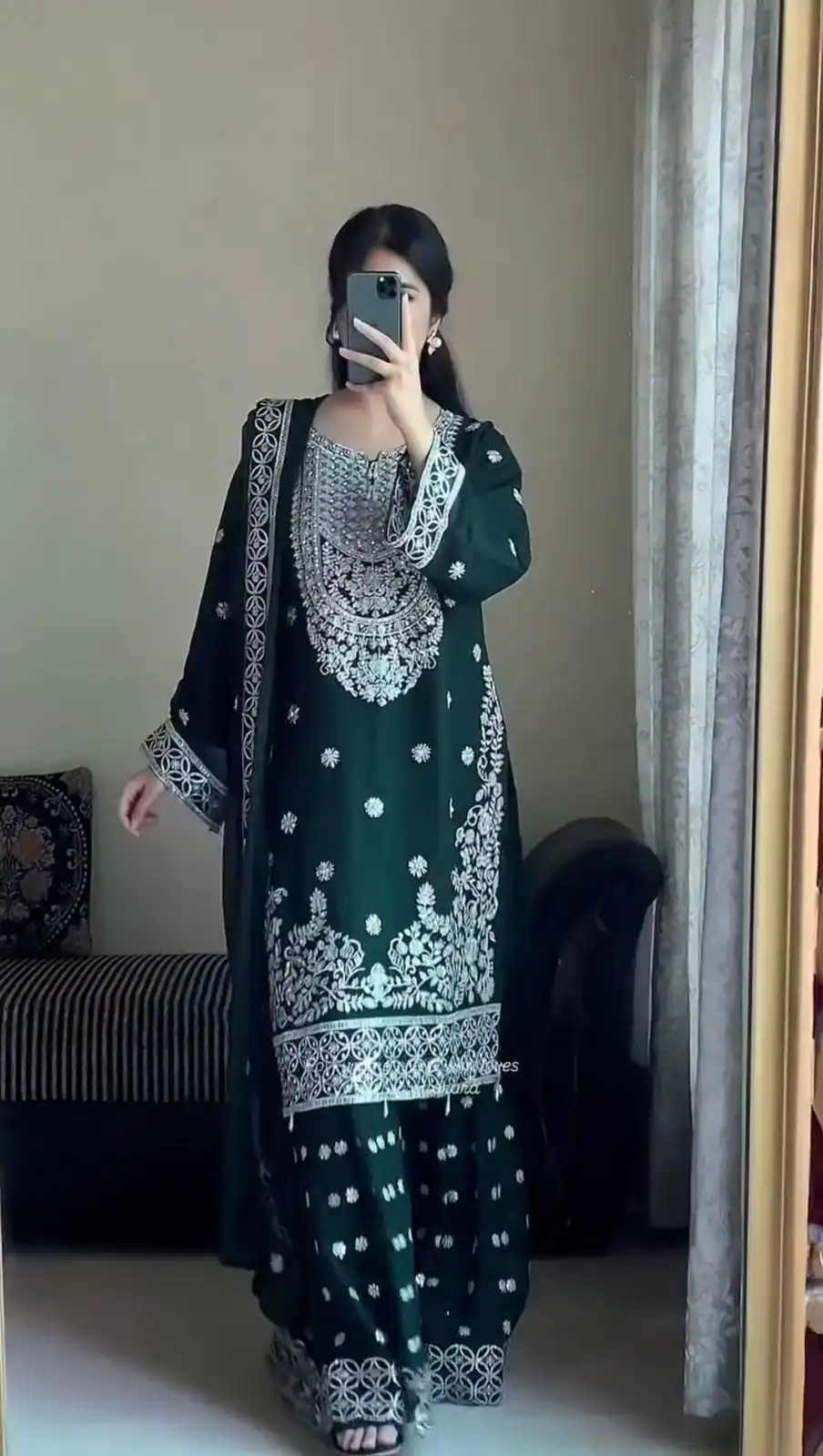 KD 1561 Green Faux Georgette Salwar Suit Perfect for Wedding, Party, Holi, Haldi, Sangeet – . Best Price ₹2399. Delivery 4-6 Working Days. Shop now. | Jump Suits, Straight Suits, Casual Suits, Creative suits, Designer Suits, Palazzo Suits, Party Wear Suits, Patiala Suits, Salwar suit