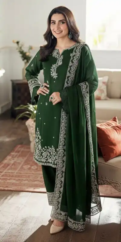KF 1698 Green in French Crap Embroidery Work & Cut Work Salwar Suit . Introductory Price ₹2049. Delivery 4-6 Working Days. Shop now. | Jump Suits, Straight Suits, Casual Suits, Creative suits, Designer Suits, Palazzo Suits, Party Wear Suits, Patiala Suits, Salwar suit