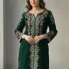BE 426 Green Color Velvet Salwar Suit with Embroidery Work. Available at ₹1799 only. Delivery 4-6 Working Days. Shop now. | Jump Suits, Straight Suits, Tops & Bottoms, Track Suits, Trendy Wear, Casual Suits, Creative suits, Designer Suits, Palazzo Suits, Party Wear Suits, Patiala Suits, Salwar suit