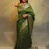 KPR 218 Green in Soft Lichi Silk Lace Border & Lace Work Saree . Exclusive Offer ₹1349. Delivery 4-6 Working Days. Shop now. | Bollywood Sarees, Creative Sarees, Designer Sarees, Embroidered Sarees, Ethnic Saree, Modern Digital sarees, Party Wear Sarees, Sarees