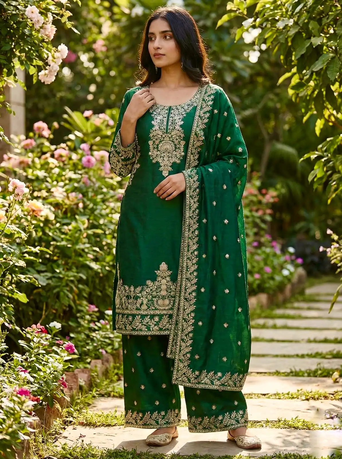 SRK 5316 Green Organza Silk Salwar Suit Perfect for Wedding, Party, Makar Sankranti, Eid, Durga Puja – . Affordable Price ₹2149. Delivery 4-6 Workin | Jump Suits, Straight Suits, Casual Suits, Creative suits, Designer Suits, Palazzo Suits, Party Wear Suits, Patiala Suits, Salwar suit