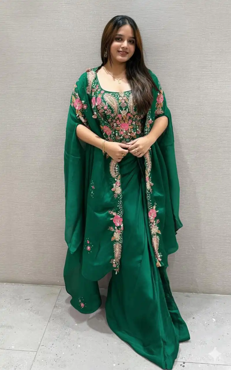 BE 425 Green Color Rangoli Silk Dhoti Suit with Embroidery Work. Wedding, Party, Festive, Events, Best Price ₹1999. Delivery 4-6 Working Days. Shop now. | Jump Suits, Straight Suits, Casual Suits, Creative suits, Designer Suits, Palazzo Suits, Party Wear Suits, Patiala Suits, Salwar suit