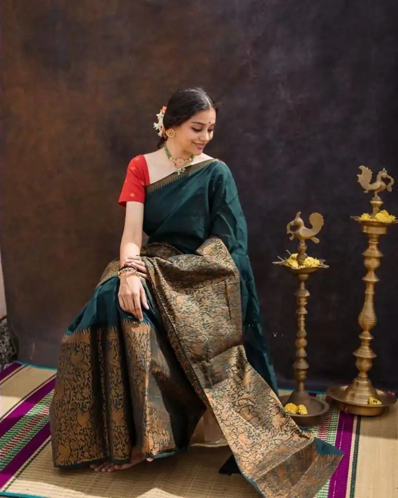 KPR 070 Green Color Soft Lichi Silk Saree with Lace Border & Lace Work. Best Price ₹1349. Delivery 4-6 Working Days. Shop now. | Bollywood Sarees, Creative Sarees, Designer Sarees, Embroidered Sarees, Ethnic Saree, Modern Digital sarees, Party Wear Sarees, Sarees