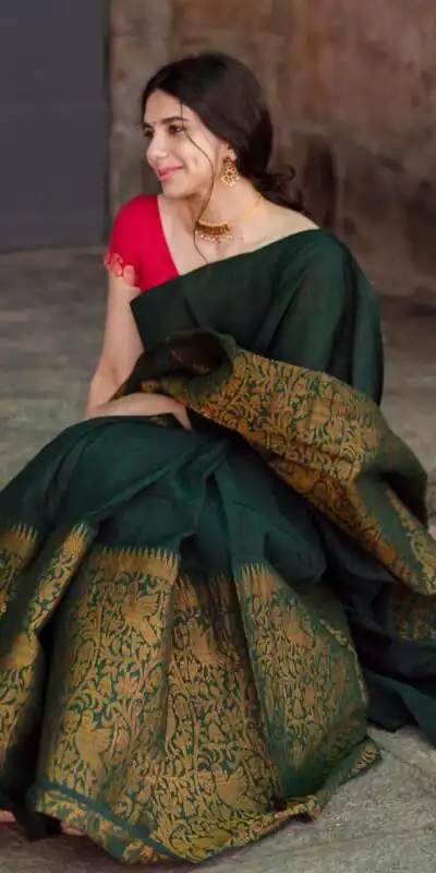 KPR 070 Green Color Soft Lichi Silk Saree with Lace Border & Lace Work. Best Price ₹1349. Delivery 4-6 Working Days. Shop now. | Bollywood Sarees, Creative Sarees, Designer Sarees, Embroidered Sarees, Ethnic Saree, Modern Digital sarees, Party Wear Sarees, Sarees
