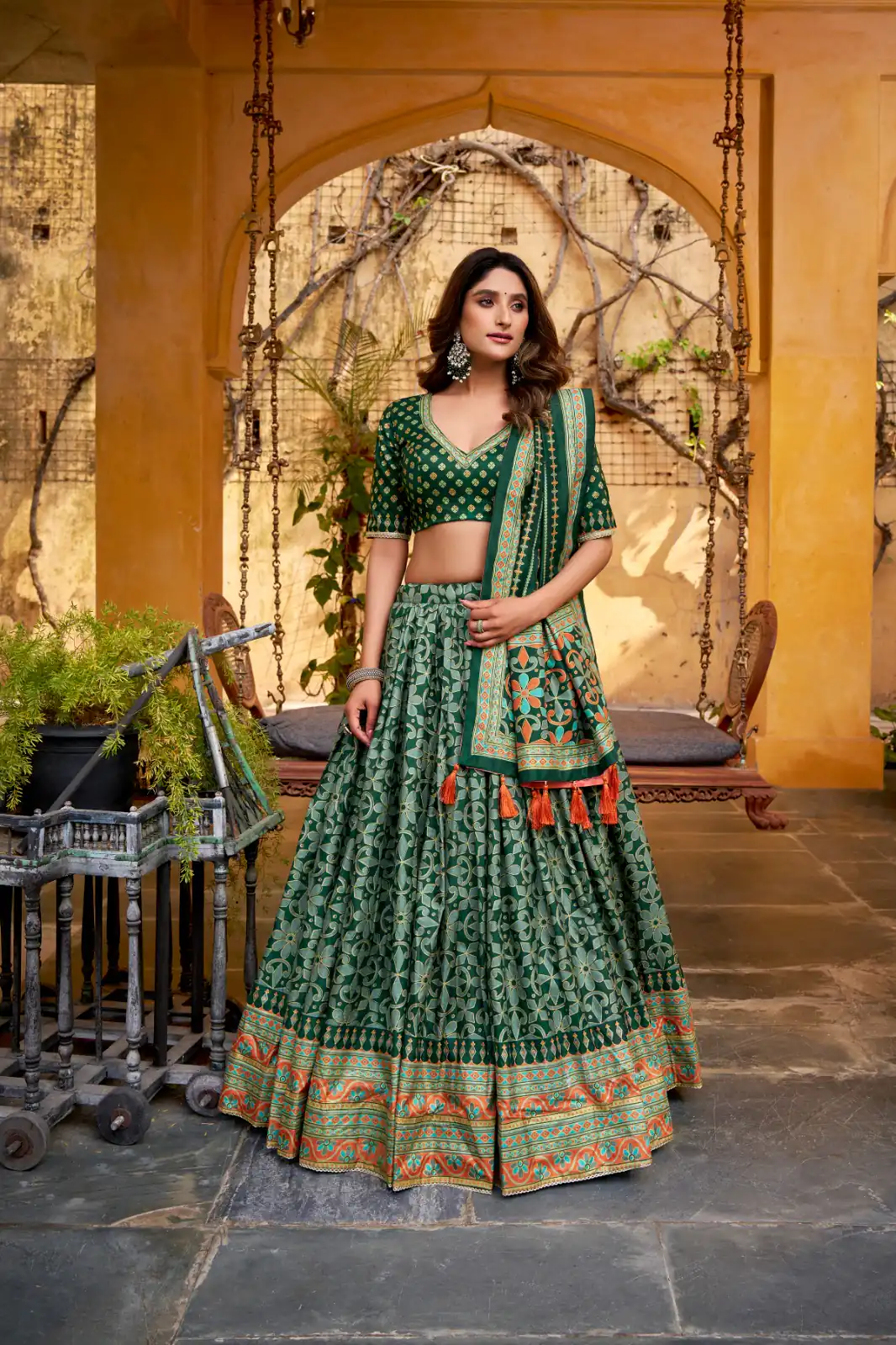LNB 1201 Green Tasar Silk Lehenga Choli Perfect for Wedding, Party, Traditional Day, Sangeet, Housewarming – . Introductory Price ₹2499. Delivery 4- | Bollywood Lehenga, Creative Lehenga, Designer Lehenga, Embroidered Lehenga, Lehenga, Party Wear Lehenga