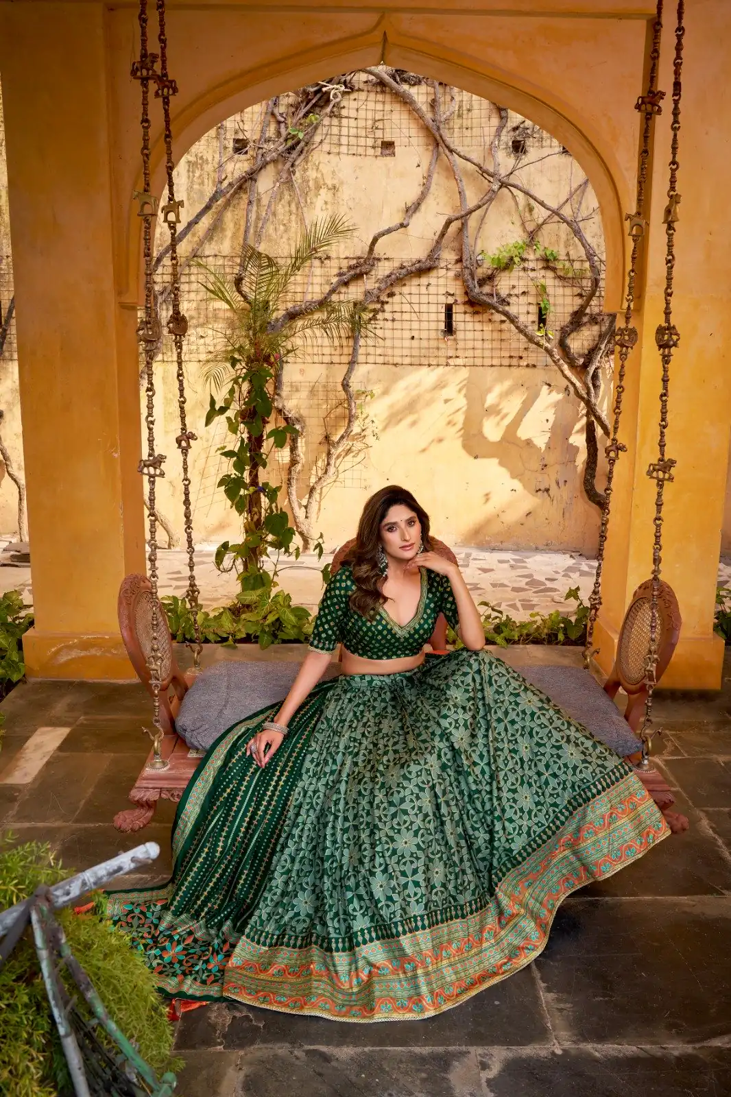 LNB 1201 Green Tasar Silk Lehenga Choli Perfect for Wedding, Party, Traditional Day, Sangeet, Housewarming – . Introductory Price ₹2499. Delivery 4- | Bollywood Lehenga, Creative Lehenga, Designer Lehenga, Embroidered Lehenga, Lehenga, Party Wear Lehenga