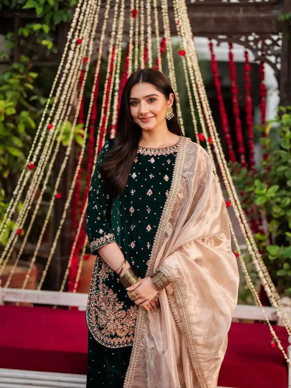 KF 1707 Green with Embroidery Work & Lace Work Viscose Velvet Salwar Suit . Introductory Price ₹2399. Delivery 4-6 Working Days. Shop now. | Jump Suits, Straight Suits, Casual Suits, Creative suits, Designer Suits, Palazzo Suits, Party Wear Suits, Patiala Suits, Salwar suit