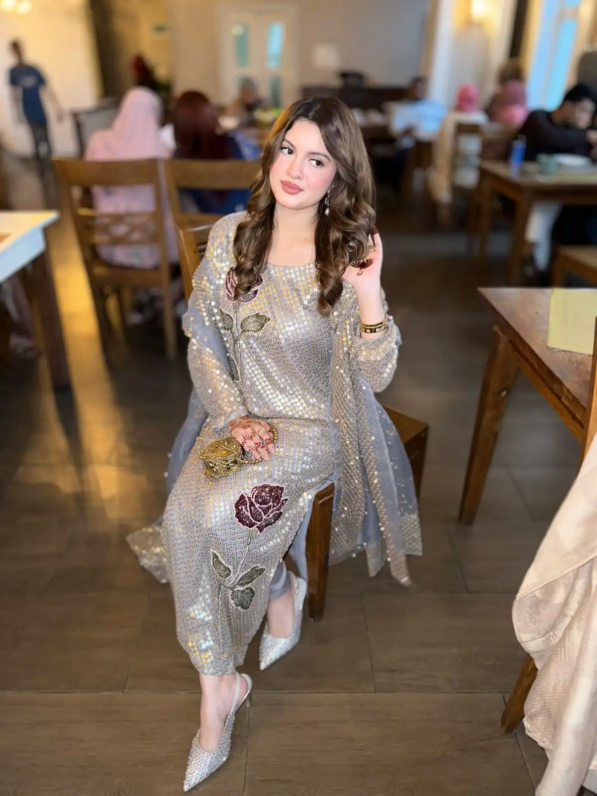 ST 1162 Grey in Faux Georgette Sequins Work & Embroidery Work Salwar Suit . Get it for ₹1999. Delivery 4-6 Working Days. Shop now. | Jump Suits, Straight Suits, Casual Suits, Creative suits, Designer Suits, Palazzo Suits, Party Wear Suits, Patiala Suits, Salwar suit