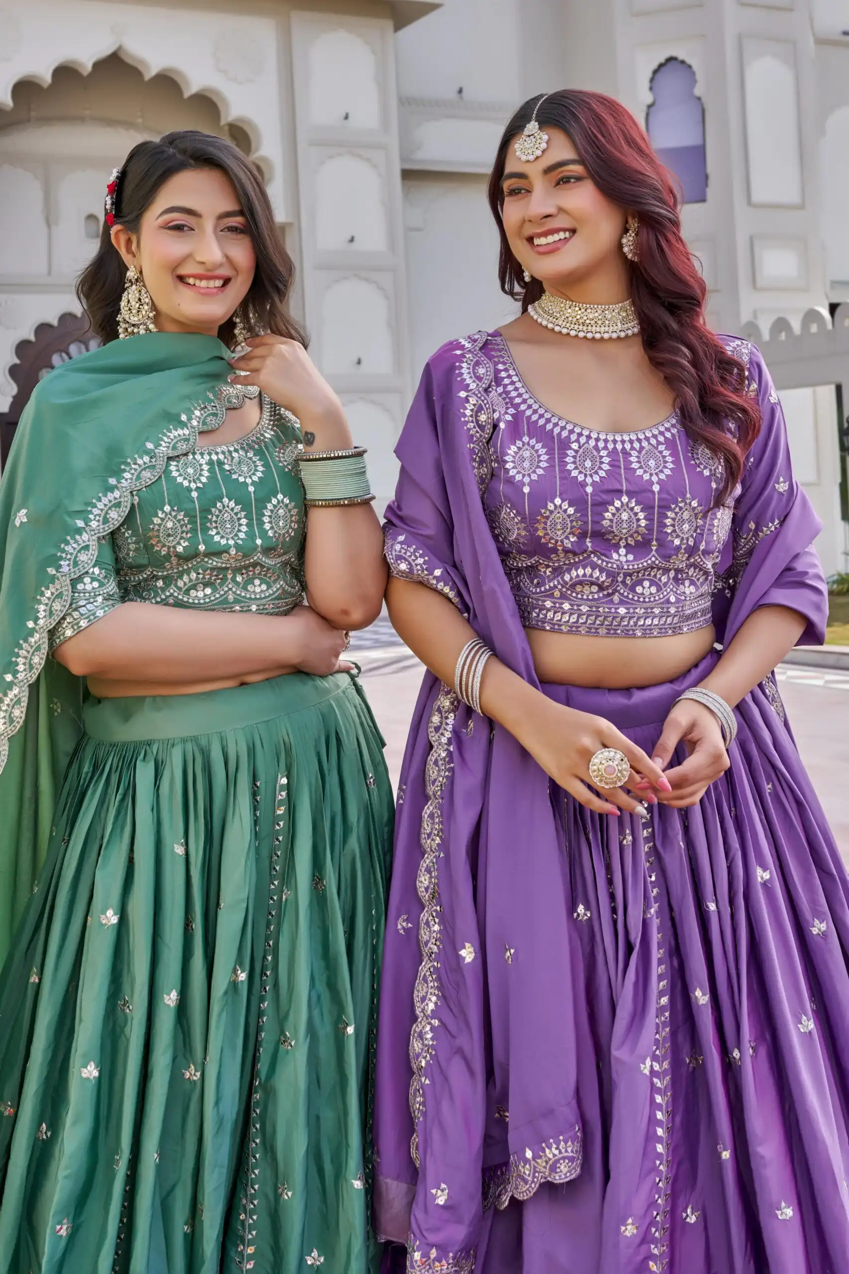 Ram 154 Lavender Color Crap Silk Lehenga Choli with Embroidery Work. Now at just ₹2549. Delivery 4-6 Working Days. Shop now. | Bollywood Lehenga, Creative Lehenga, Designer Lehenga, Embroidered Lehenga, Lehenga, Party Wear Lehenga