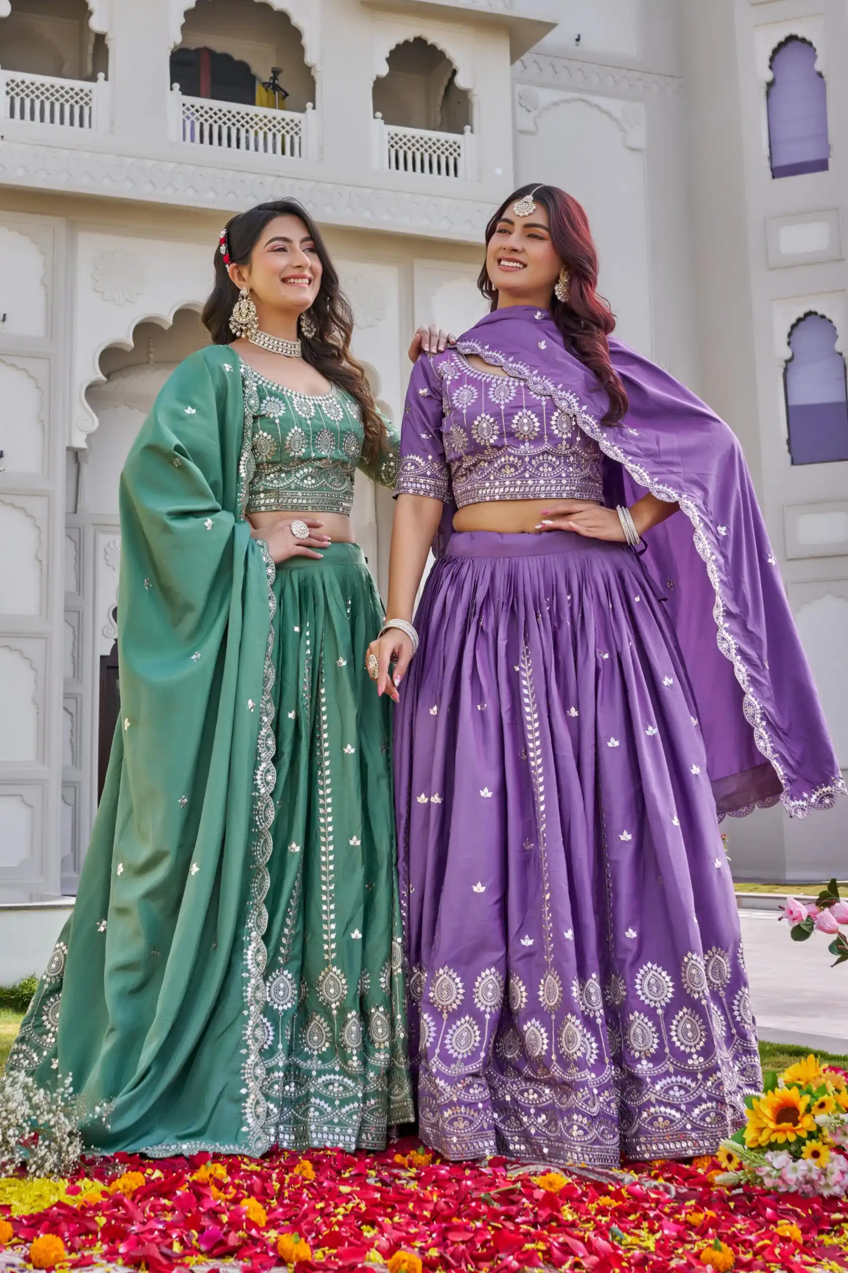 Ram 154 Lavender Color Crap Silk Lehenga Choli with Embroidery Work. Now at just ₹2549. Delivery 4-6 Working Days. Shop now. | Bollywood Lehenga, Creative Lehenga, Designer Lehenga, Embroidered Lehenga, Lehenga, Party Wear Lehenga